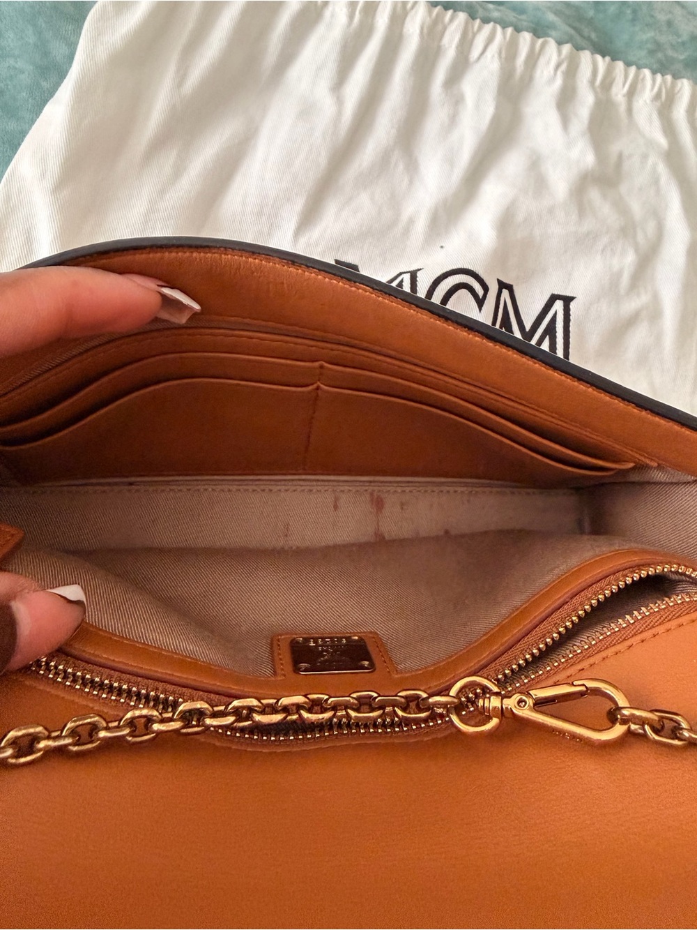 MCM colorblock crossbody bag - Picture 11 of 12